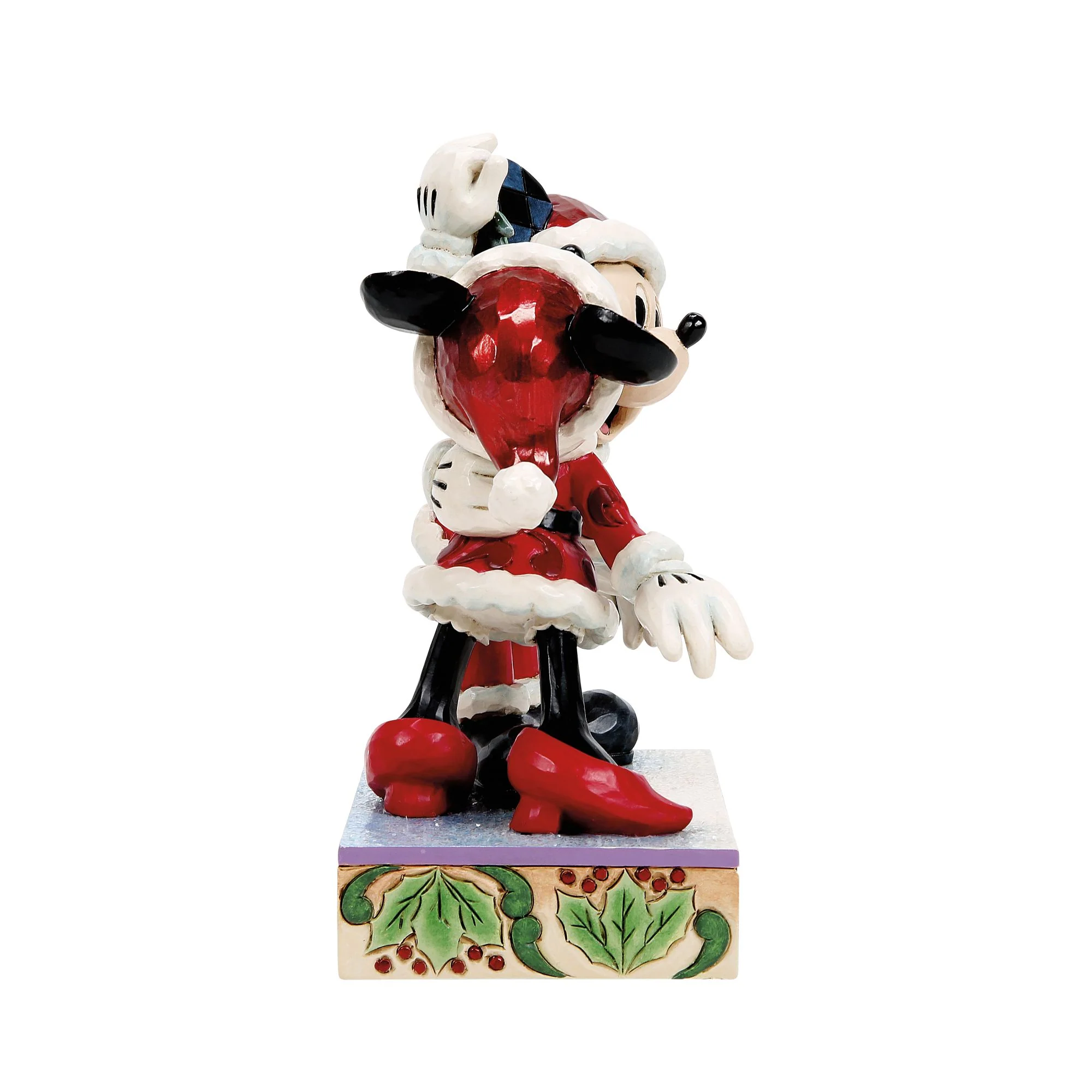 Mistletoe Moments (Mickey and Minnie Mistletoe Figurine) - Image 4