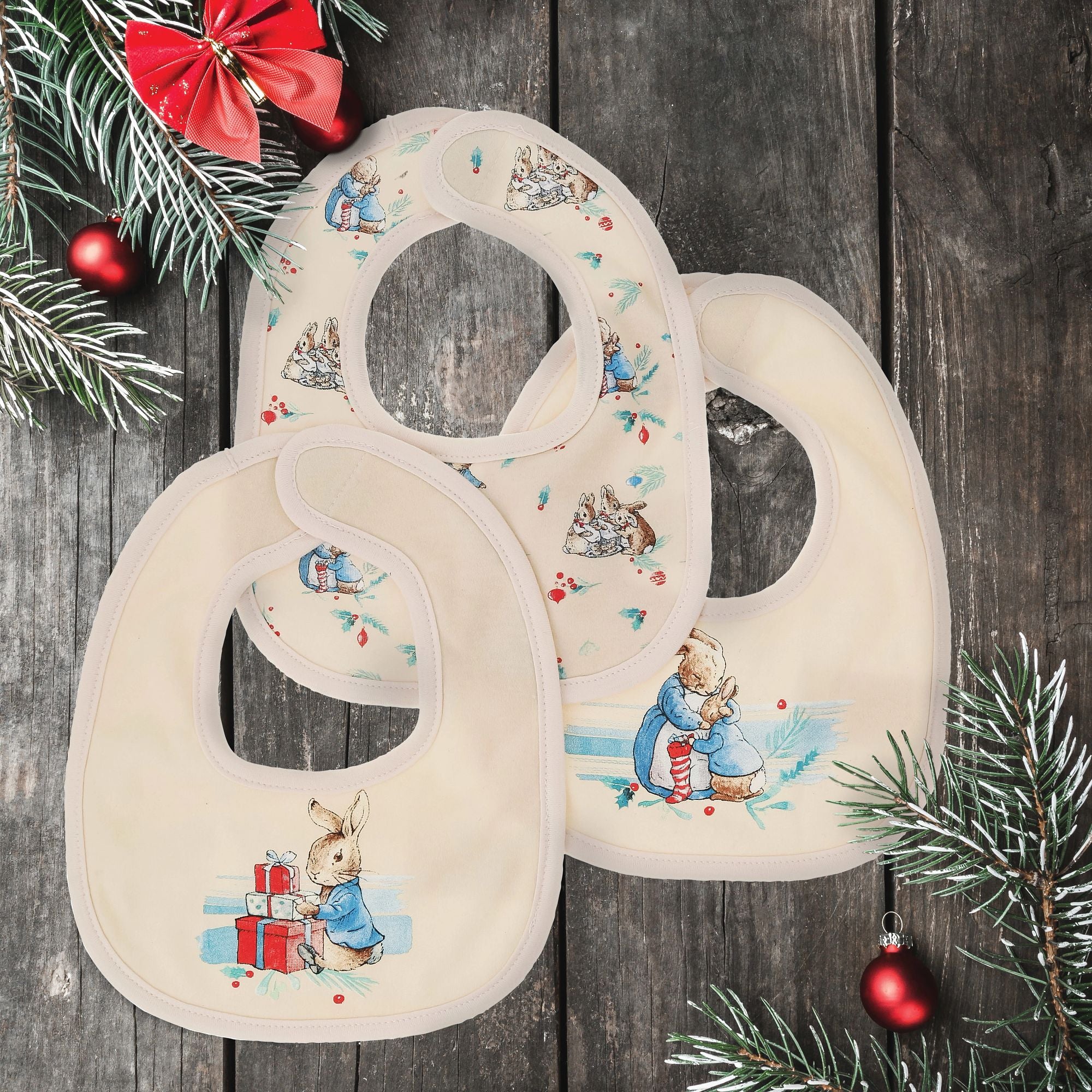 Peter Rabbit Christmas Bibs (Set of 3) - Image 2