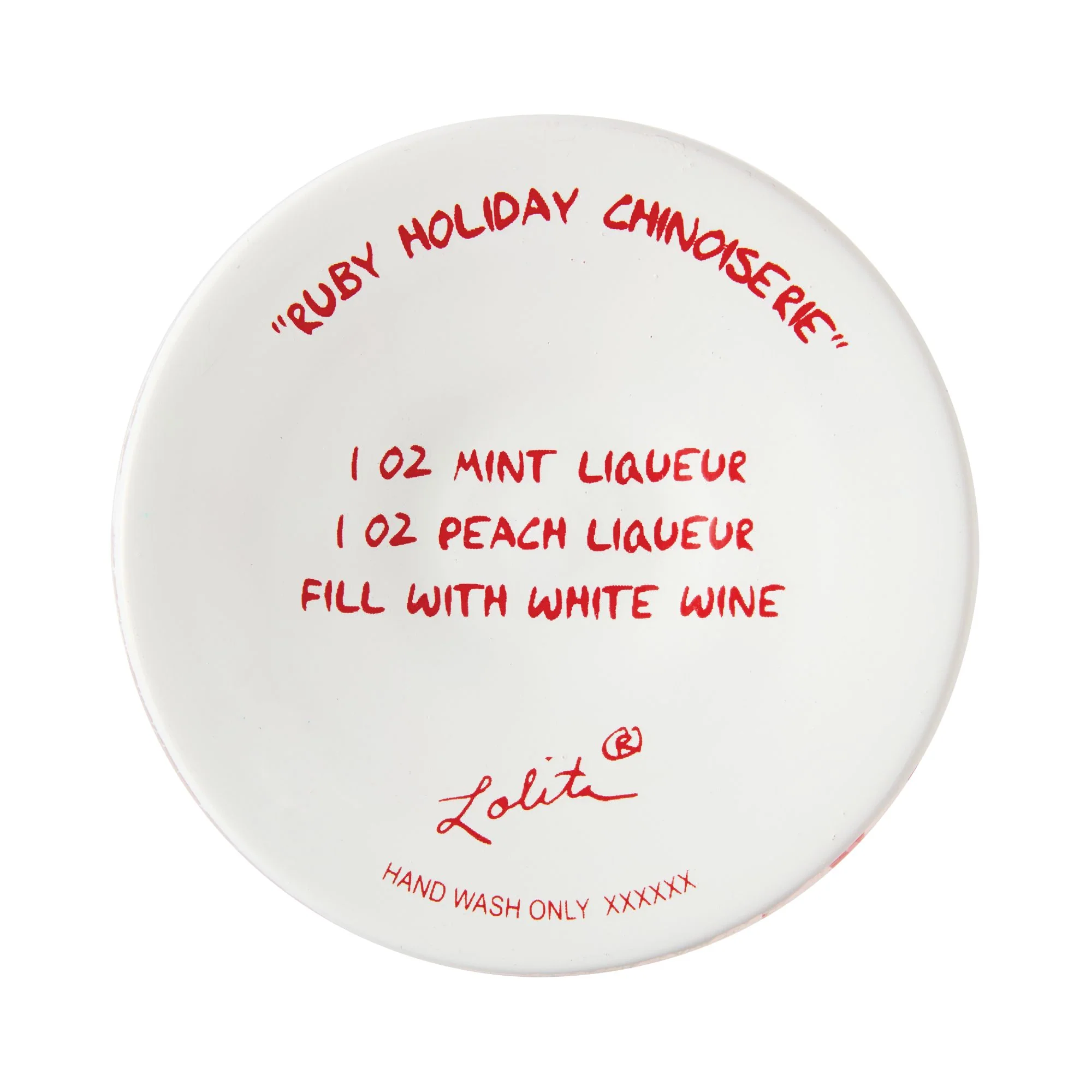 Ruby Holiday Chinoiserie Wine Glass - Image 7