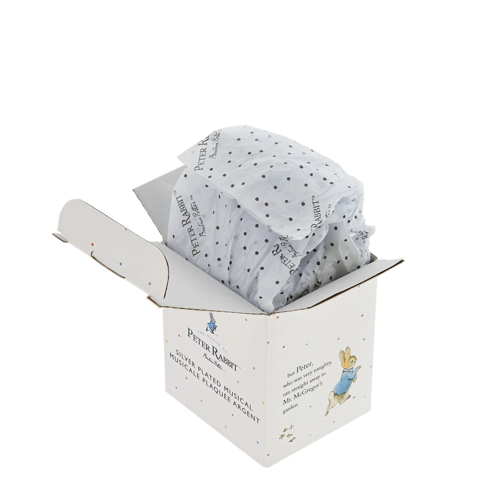 Peter Rabbit Silver Plated Musical Box - Image 6